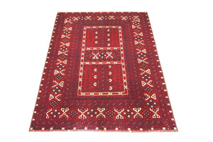 Tappeto afgano - 230 x 177 cm - rosso