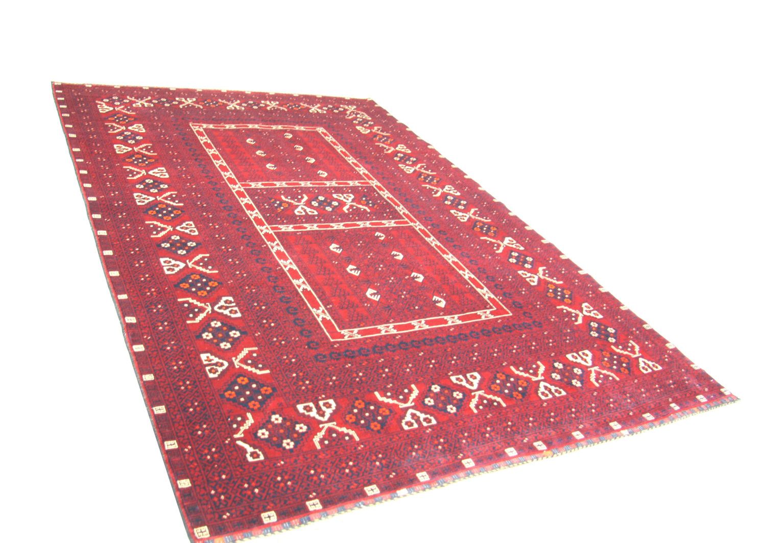 Tappeto afgano - 230 x 177 cm - rosso