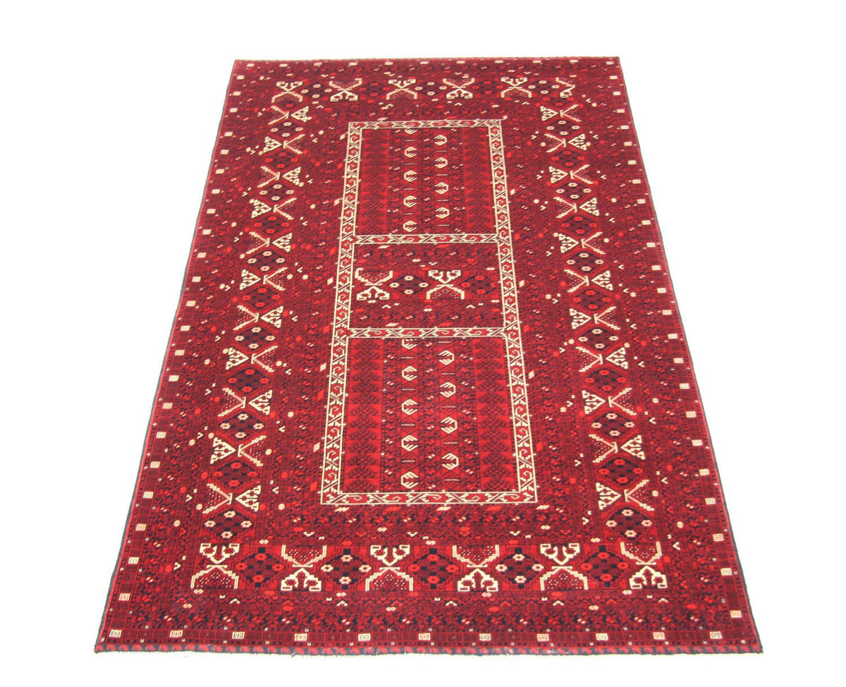 Tappeto afgano - 252 x 166 cm - rosso