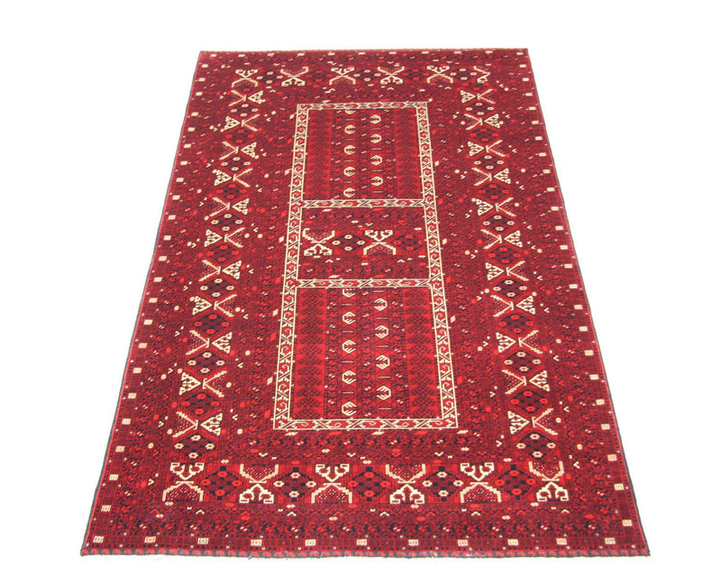 Tappeto afgano - 252 x 166 cm - rosso