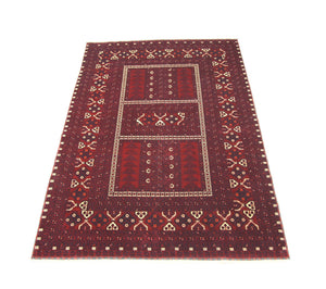 Tappeto afgano - 246 x 163 cm - rosso