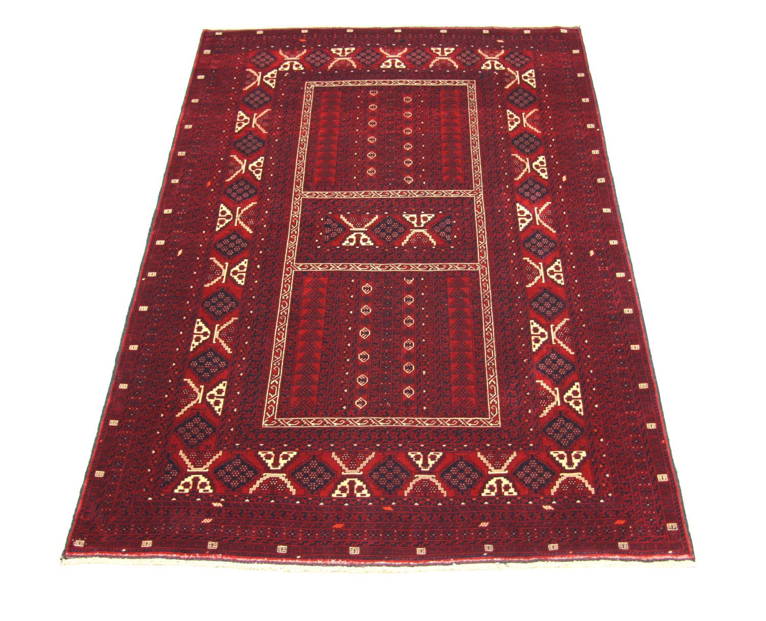 Tappeto afgano - 246 x 163 cm - rosso