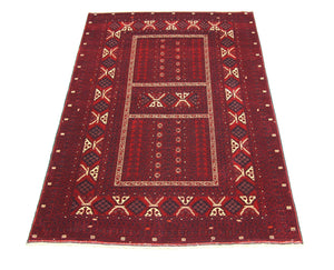 Tappeto afgano - 246 x 163 cm - rosso