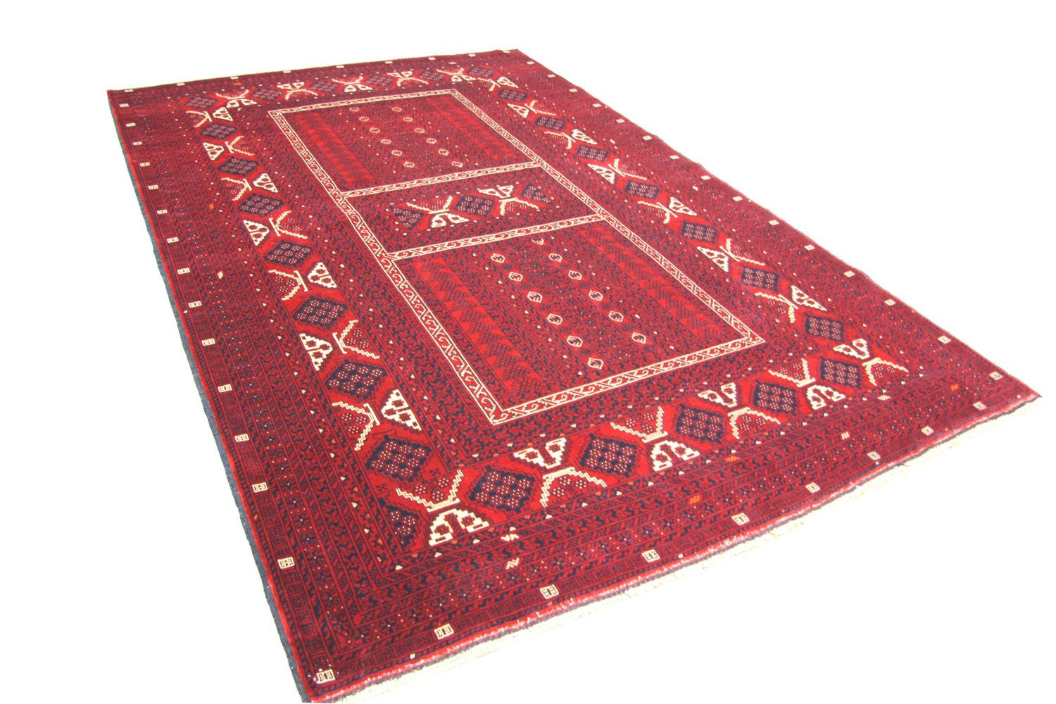 Tappeto afgano - 246 x 163 cm - rosso