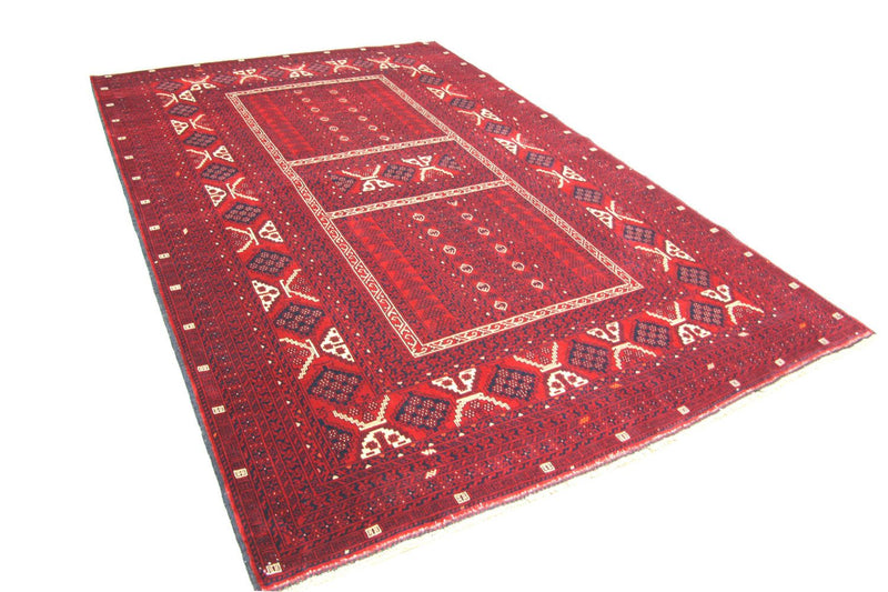 Tappeto afgano - 246 x 163 cm - rosso