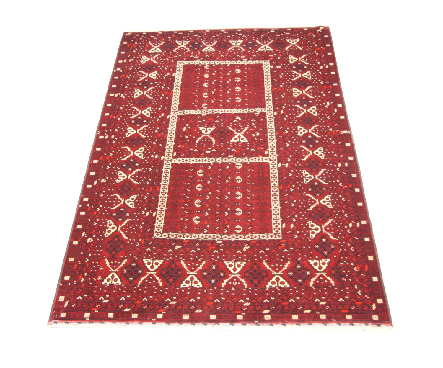 Tappeto afgano - 247 x 161 cm - rosso