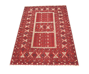Tappeto afgano - 247 x 161 cm - rosso
