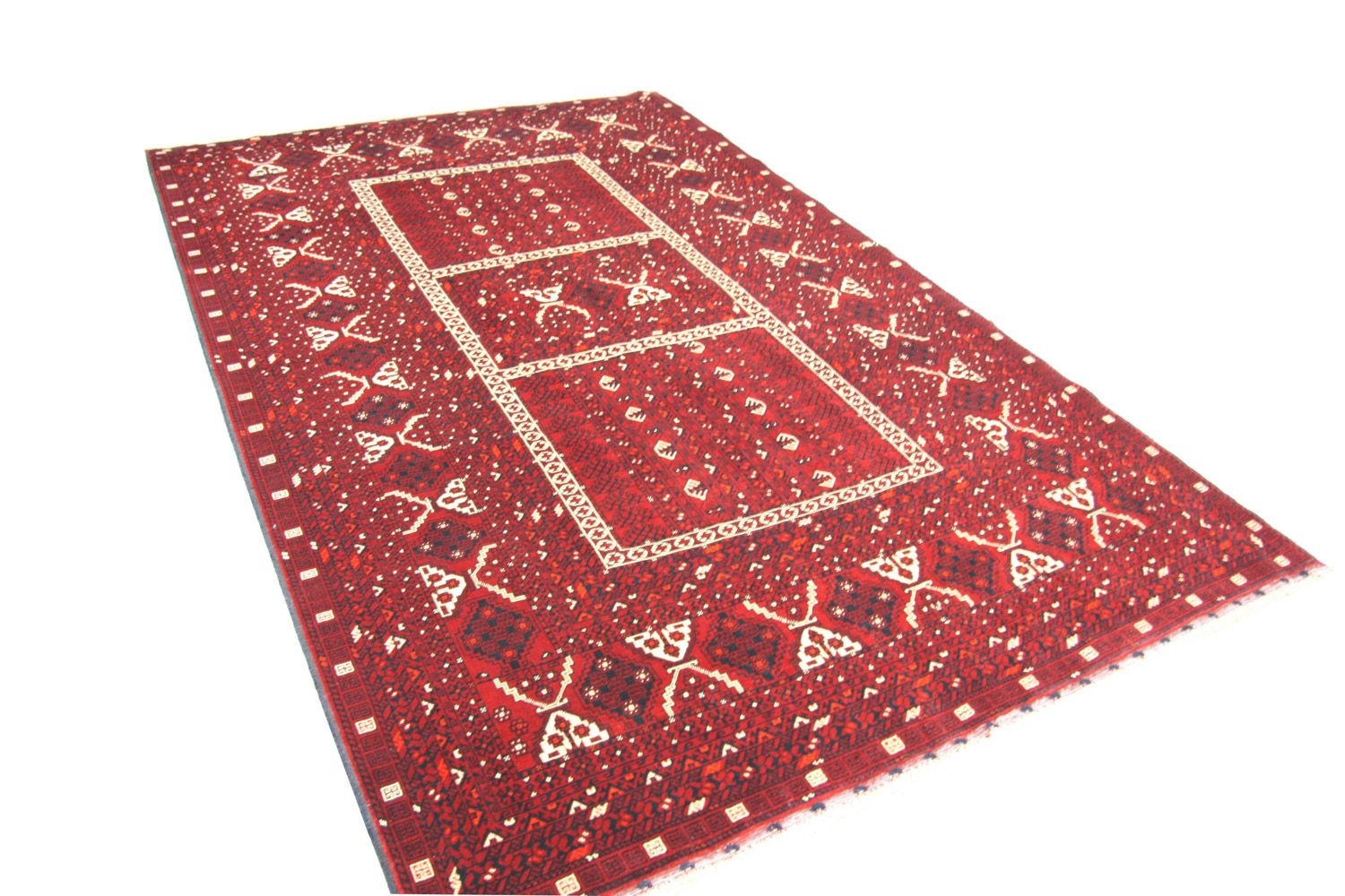 Tappeto afgano - 247 x 161 cm - rosso