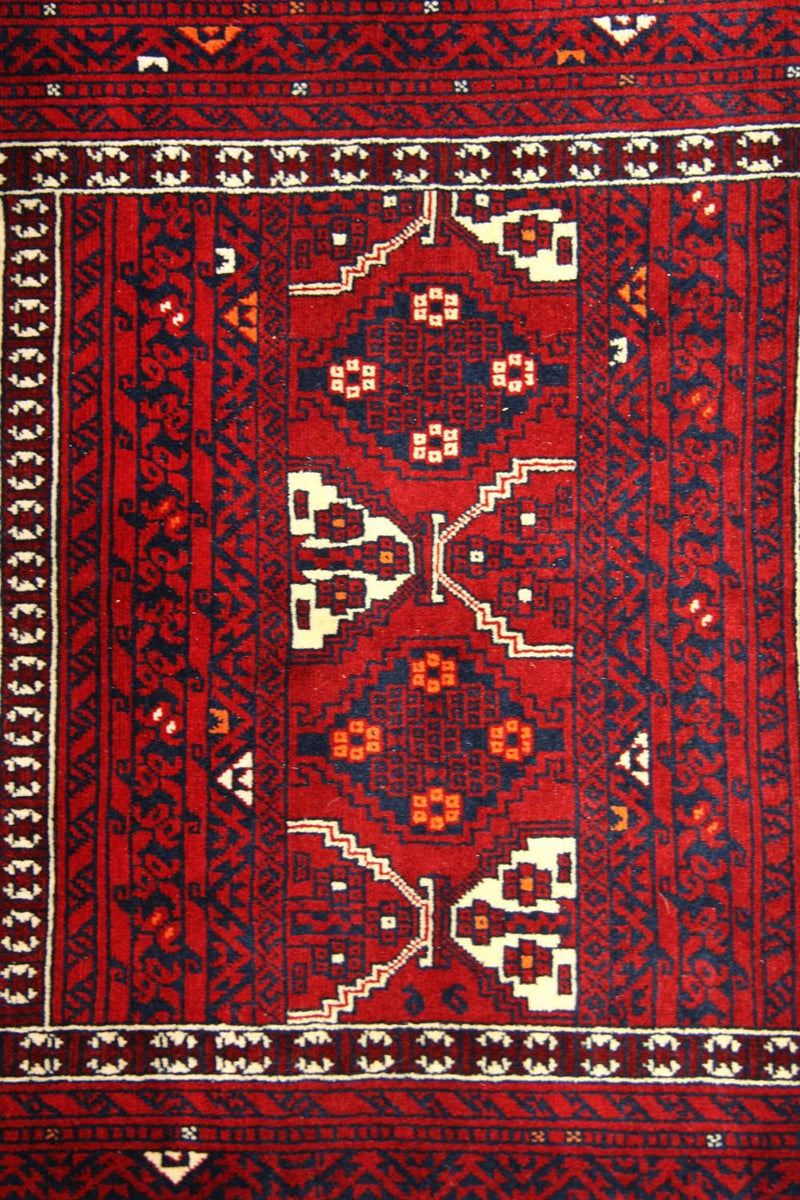 Tappeto afgano - 248 x 158 cm - rosso