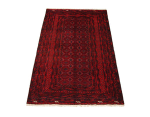 Tappeto afgano - 230 x 140 cm - rosso
