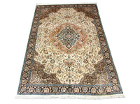 Tappeto di seta - Seta del Kashmir - 272 x 177 cm - beige