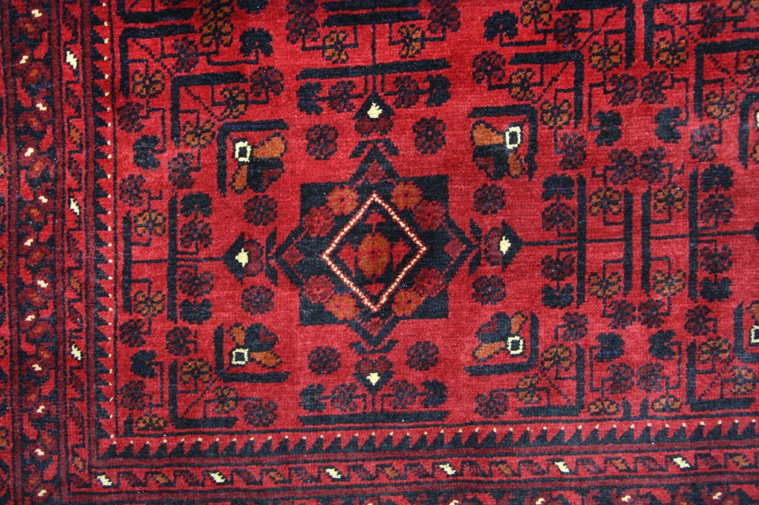 Tappeto afgano - Kunduz - 290 x 207 cm - rosso