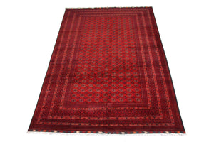 Tappeto afgano - Bukhara - 293 x 192 cm - rosso