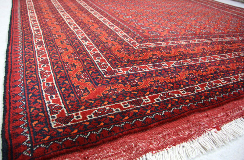 Tappeto afgano - Bukhara - 296 x 191 cm - rosso