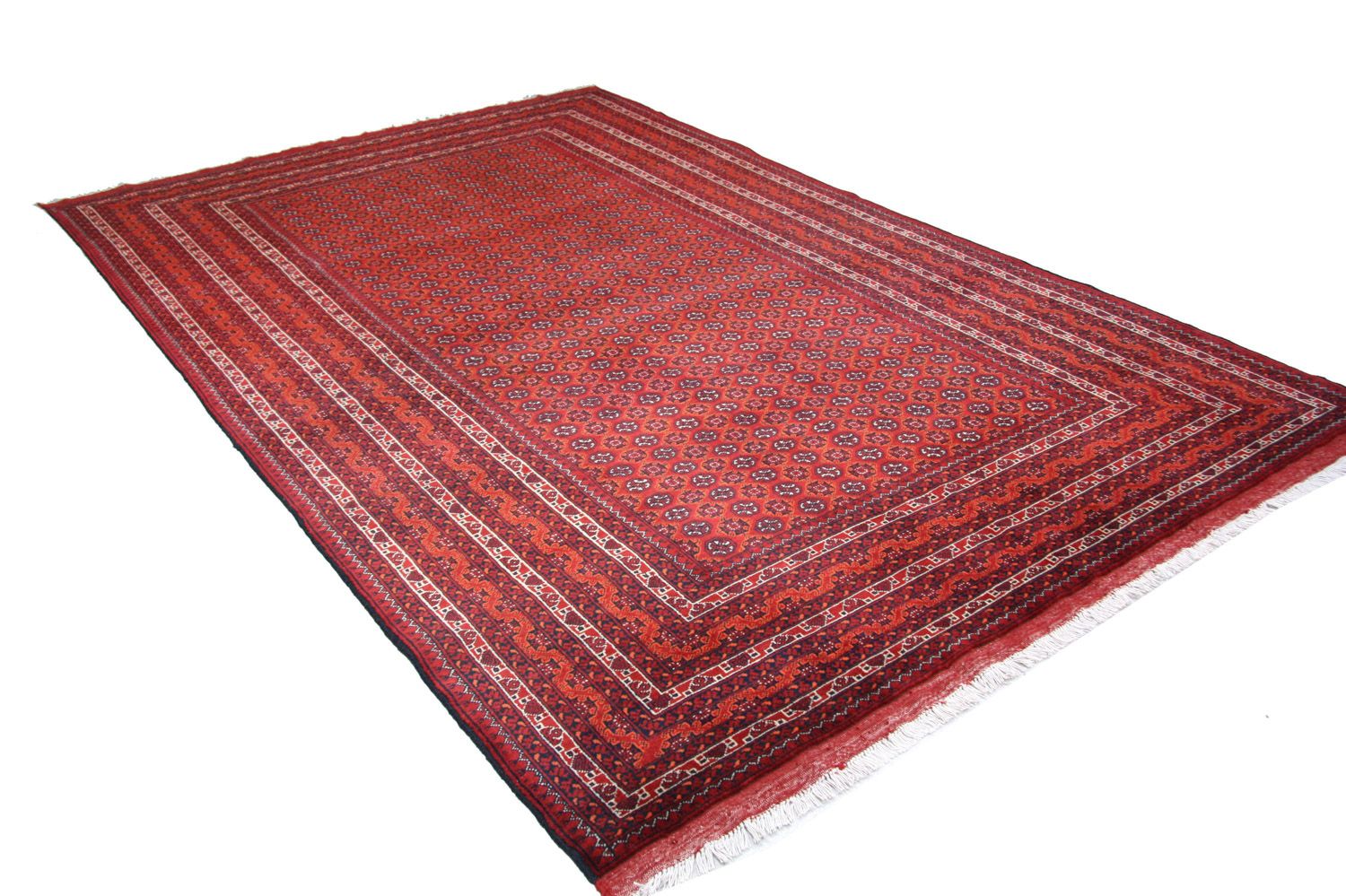 Tappeto afgano - Bukhara - 296 x 191 cm - rosso