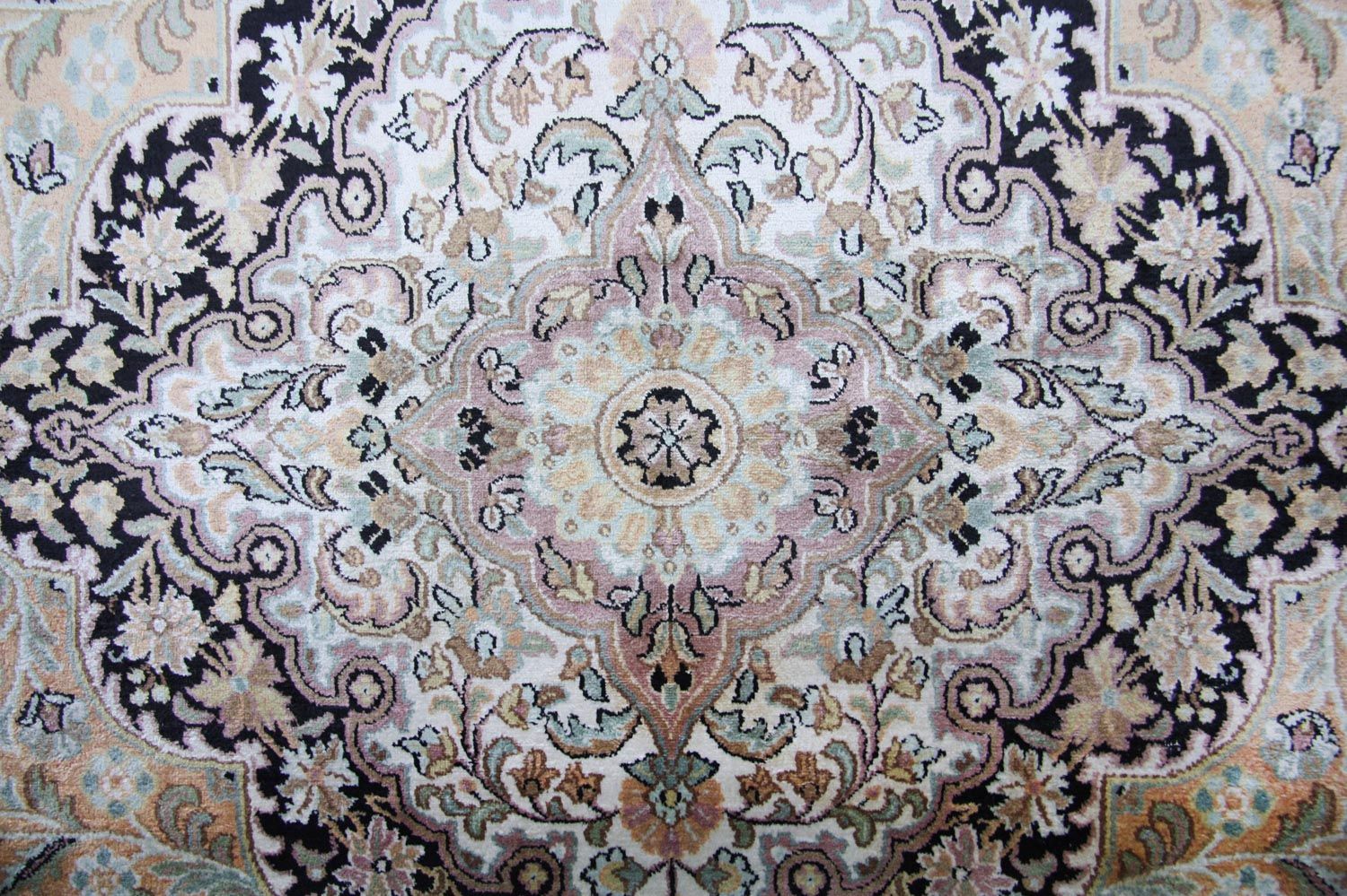 Tappeto di seta - Seta del Kashmir - 290 x 185 cm - blu