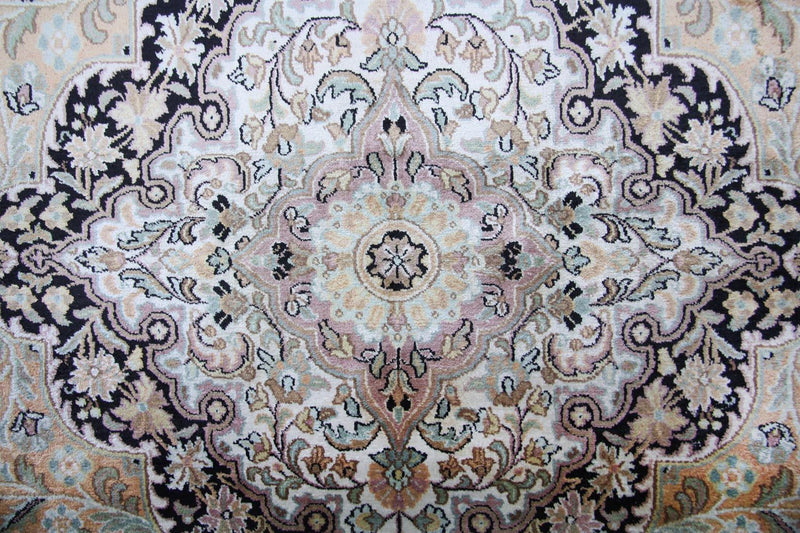 Tappeto di seta - Seta del Kashmir - 290 x 185 cm - blu
