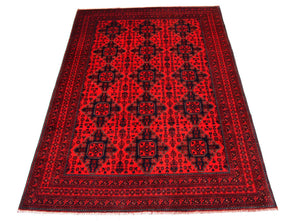 Tappeto afgano - Kunduz - 292 x 197 cm - rosso