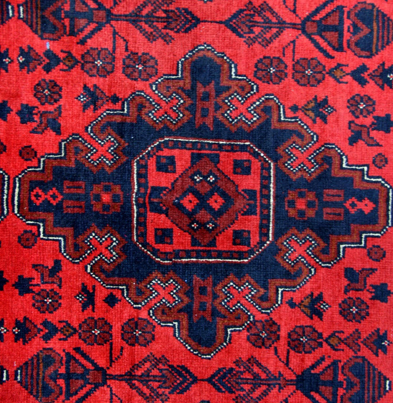Tappeto afgano - Kunduz - 292 x 197 cm - rosso