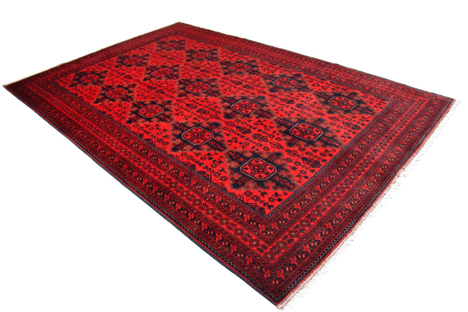Tappeto afgano - Kunduz - 292 x 197 cm - rosso