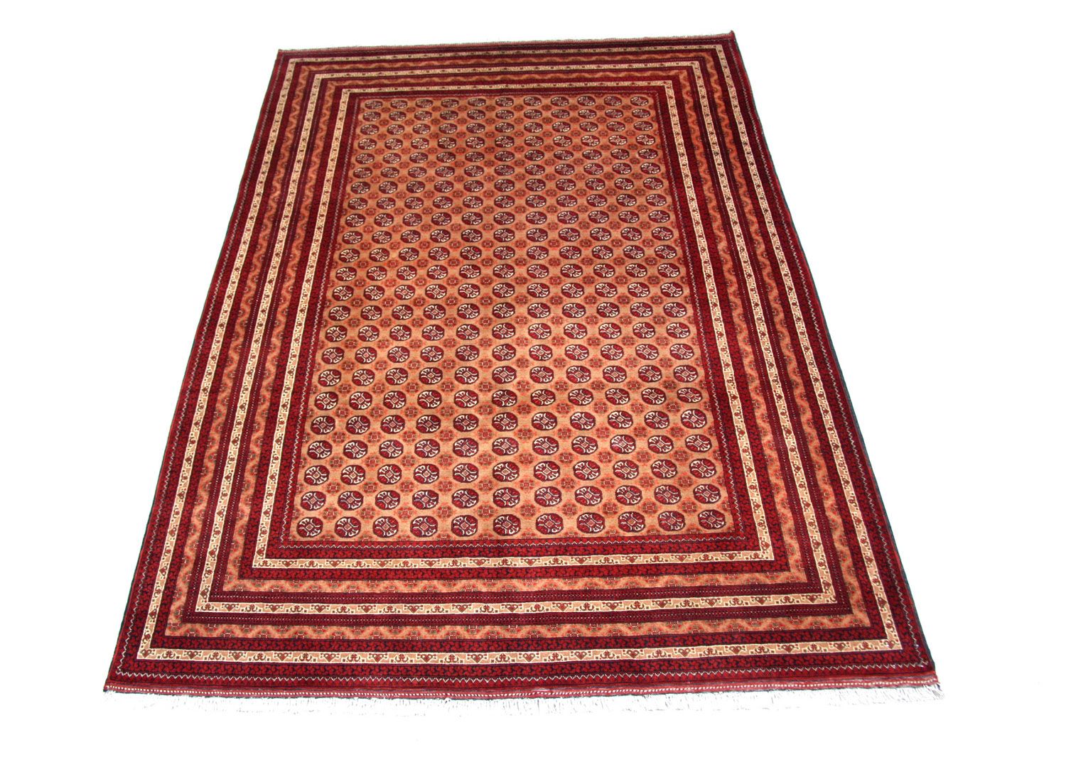 Tappeto afgano - Bukhara - 294 x 199 cm - rosso