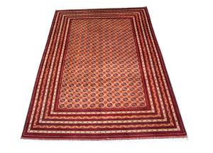 Tappeto afgano - Bukhara - 294 x 199 cm - rosso