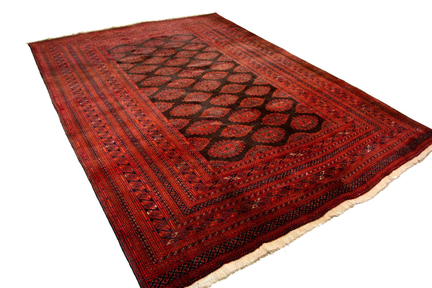 Tappeto afgano - Bukhara - 275 x 198 cm - rosso