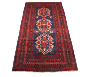 Tappeto corsia Tappeto Belutsch - 294 x 142 cm - blu