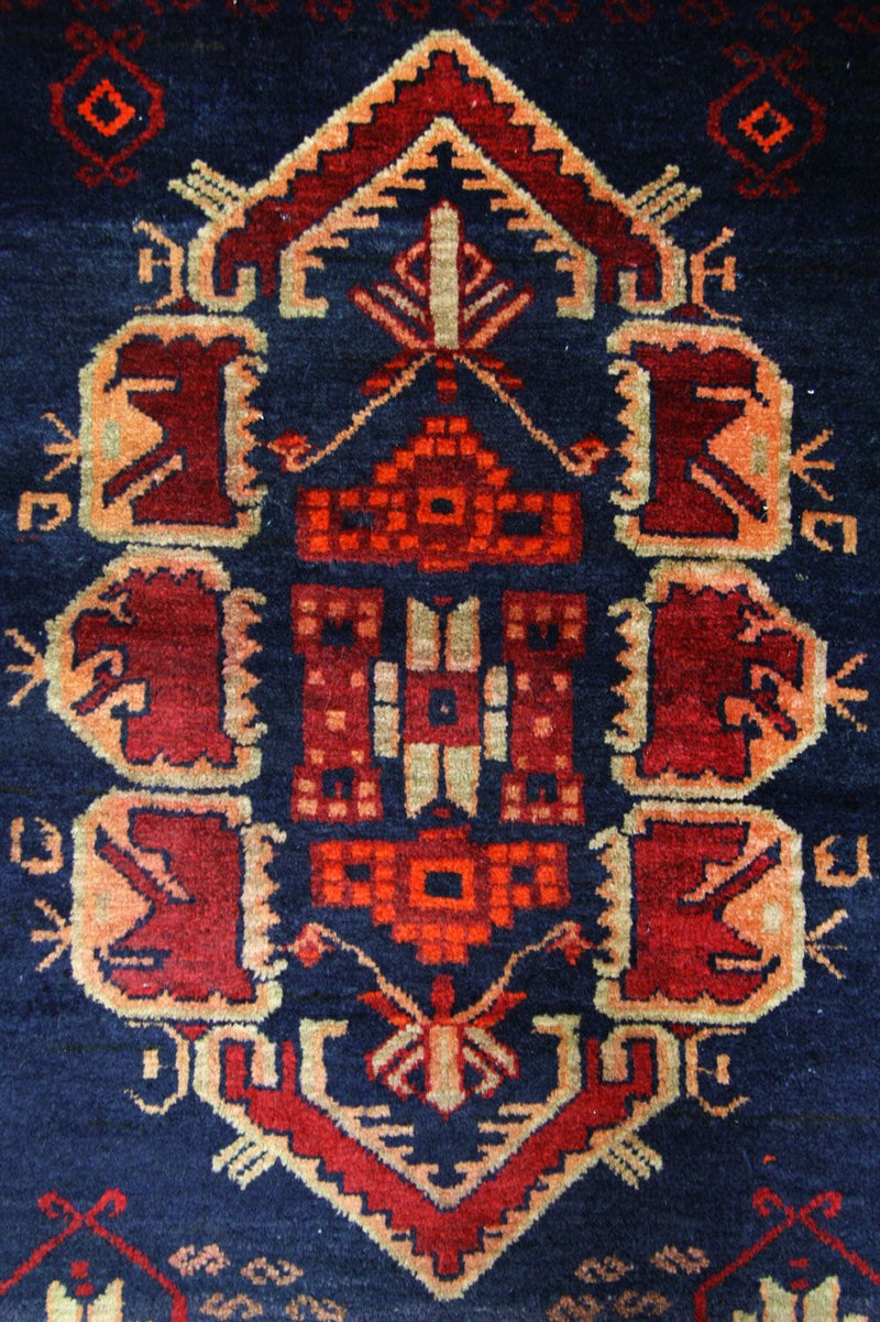 Tappeto corsia Tappeto Belutsch - 294 x 142 cm - blu