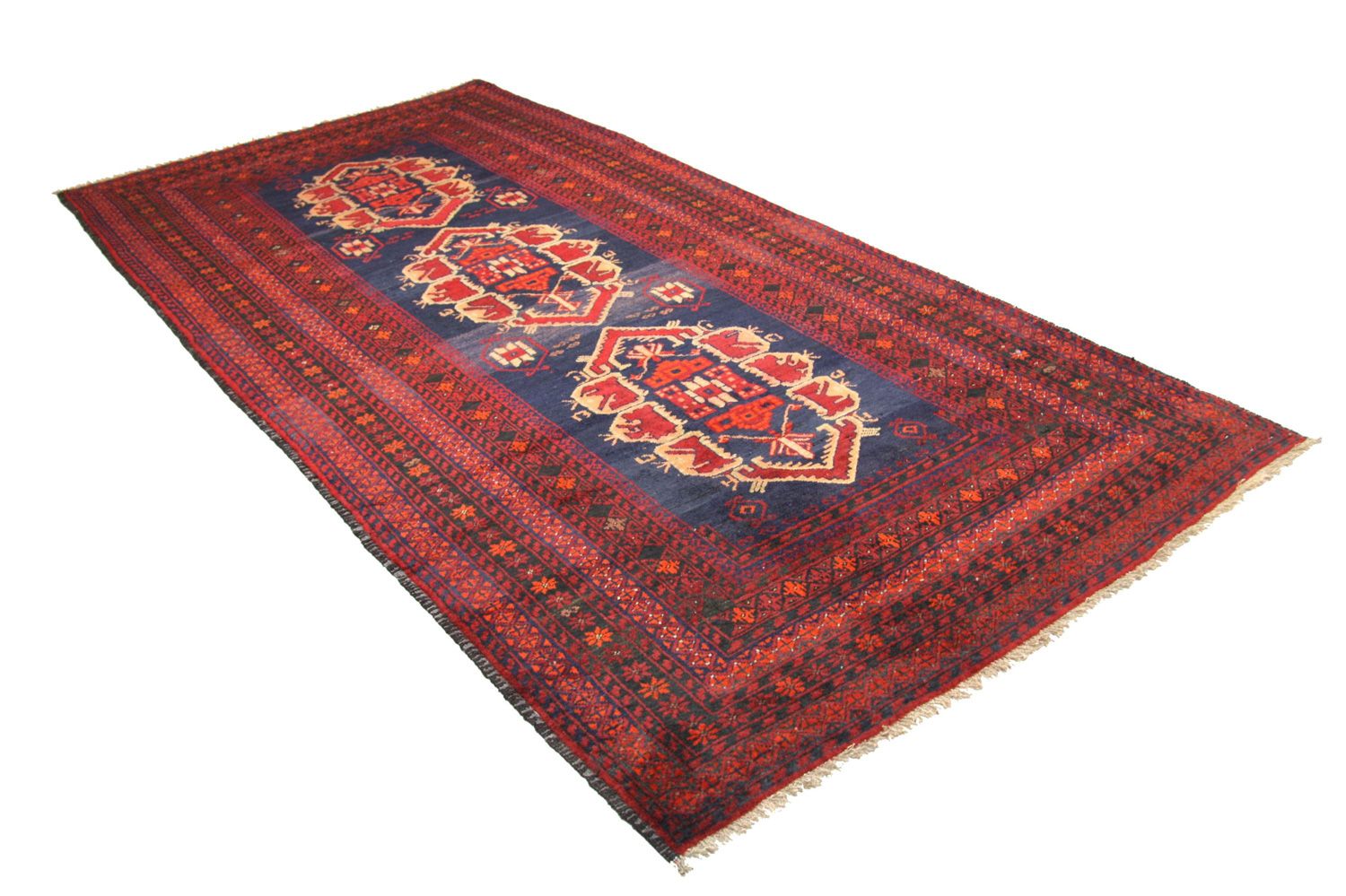 Tappeto corsia Tappeto Belutsch - 294 x 142 cm - blu