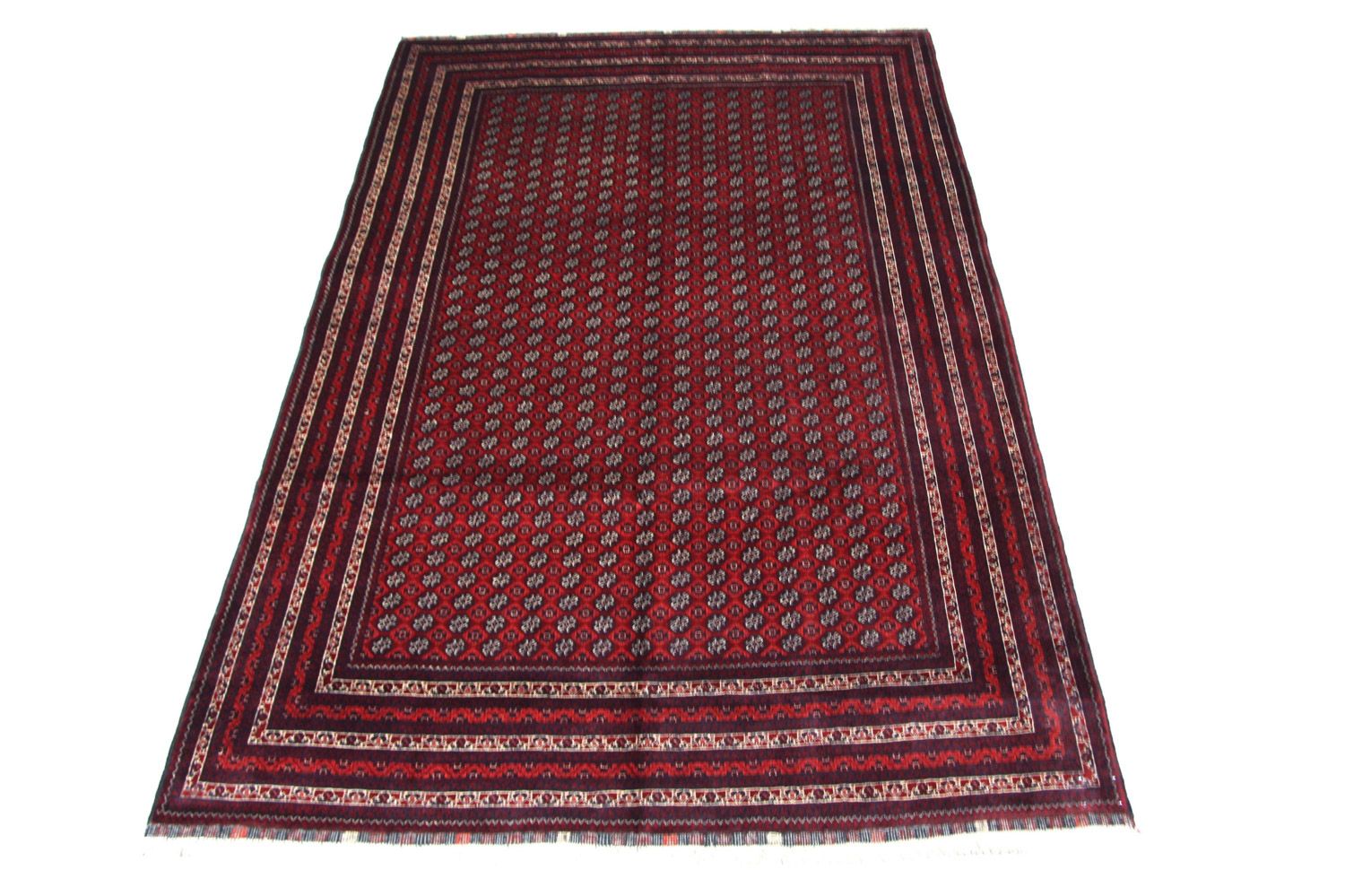 Tappeto afgano - Bukhara - 293 x 196 cm - rosso