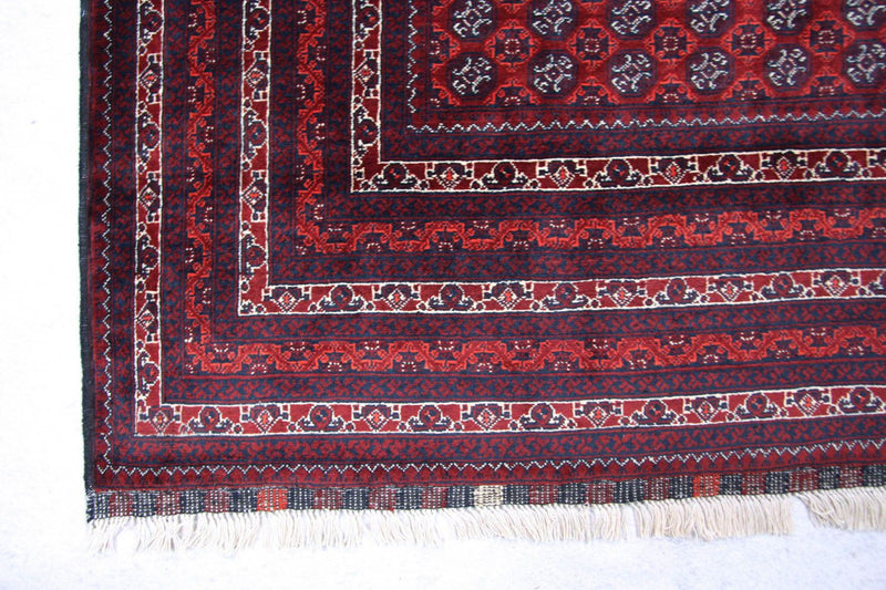 Tappeto afgano - Bukhara - 293 x 196 cm - rosso