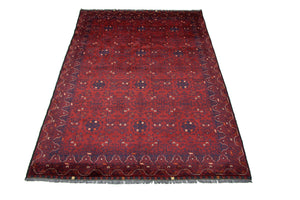 Tappeto afgano - 293 x 196 cm - rosso