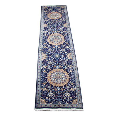 Tappeto corsia Tappeto Persero - Nain - 340 x 80 cm - blu