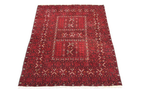 Tappeto afgano - 208 x 150 cm - rosso