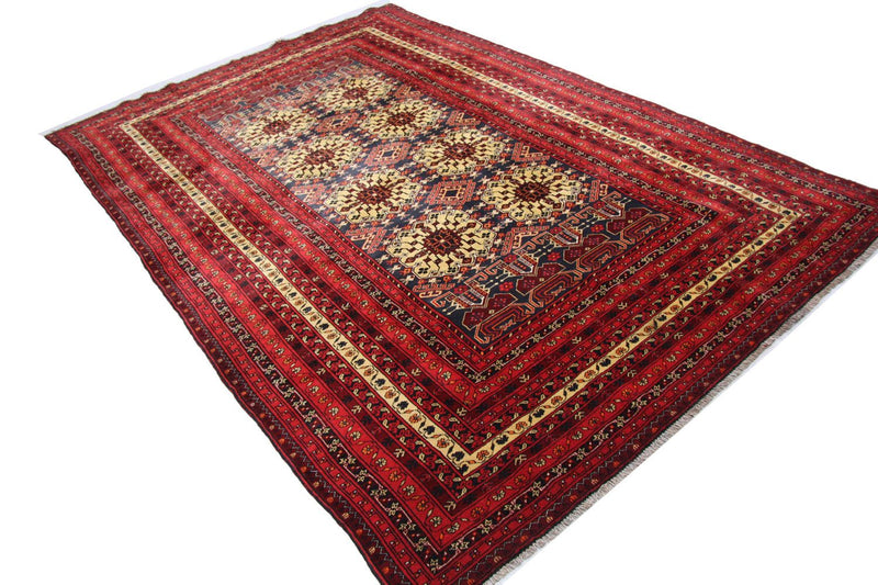 Tappeto afgano - 288 x 195 cm - rosso