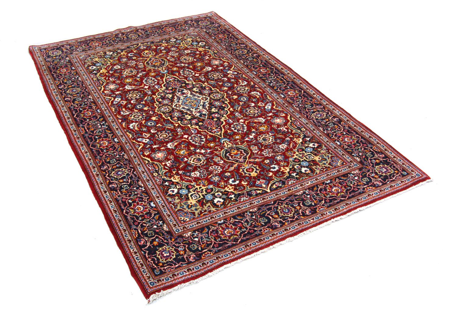 Tappeto Persero - Keshan - 205 x 141 cm - rosso