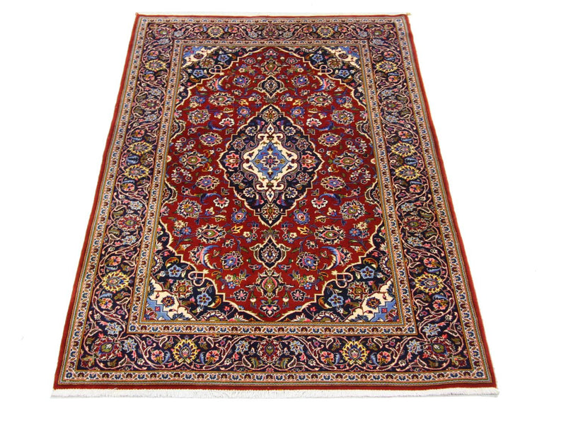 Tappeto Persero - Keshan - 204 x 138 cm - blu