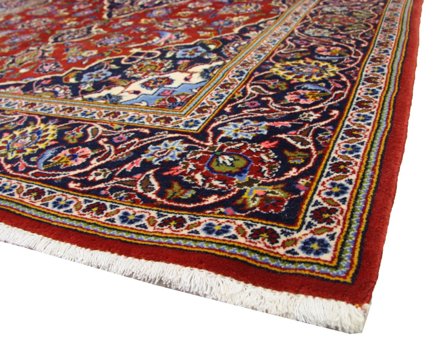 Tappeto Persero - Keshan - 204 x 138 cm - blu