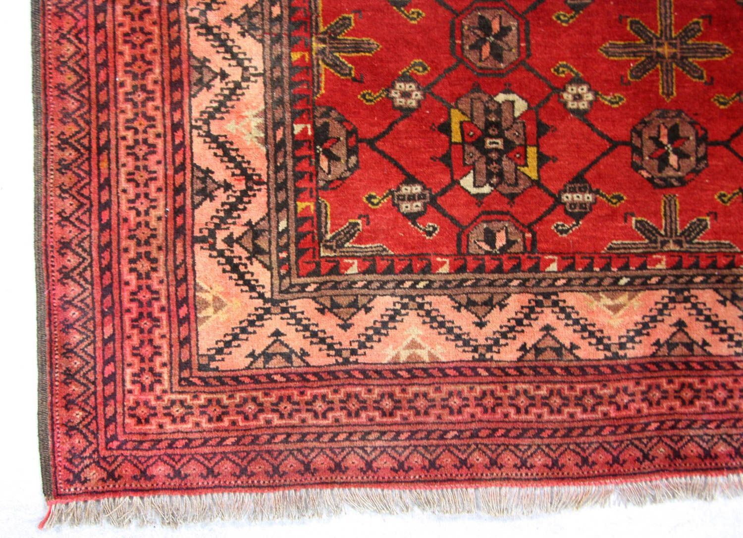 Tappeto afgano - 196 x 126 cm - rosso