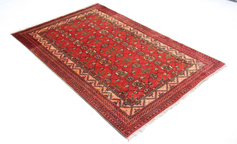 Tappeto afgano - 196 x 126 cm - rosso