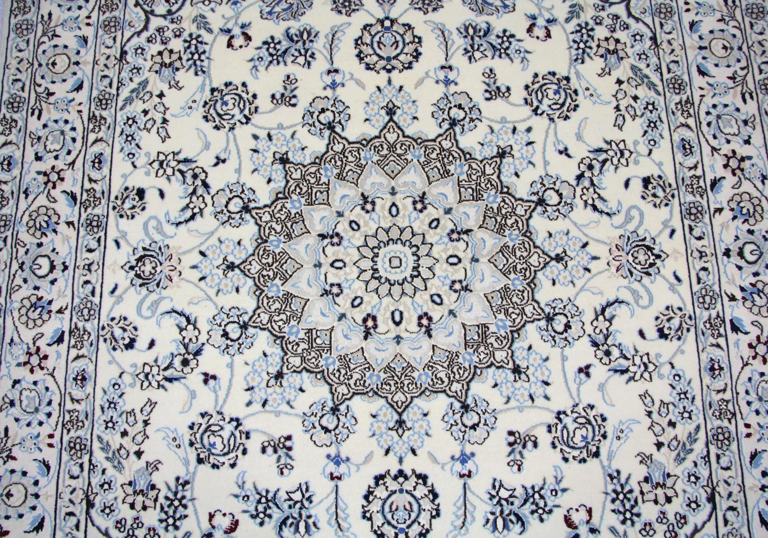 Tappeto Persero - Nain - 244 x 155 cm - bianco naturale