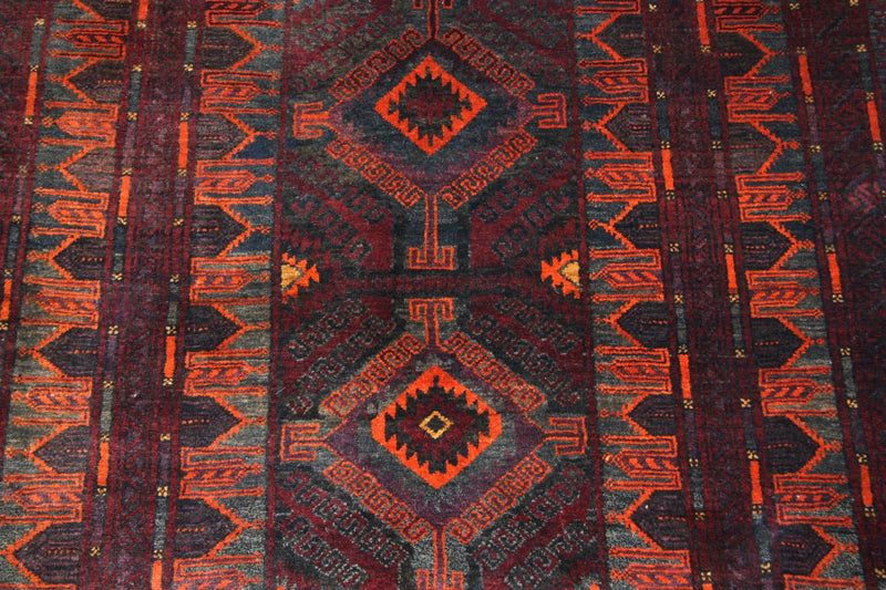 Tappeto afgano - 208 x 123 cm - blu