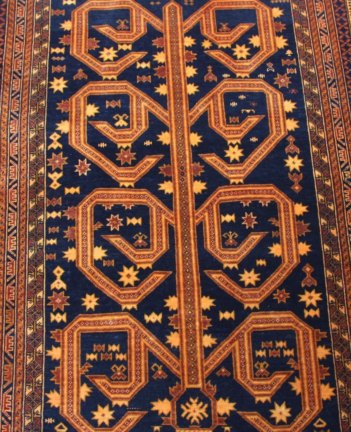 Tappeto afgano - 140 x 95 cm - blu