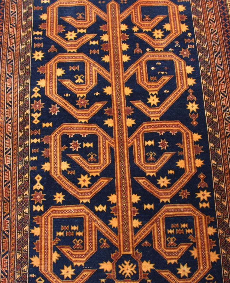 Tappeto afgano - 140 x 95 cm - blu