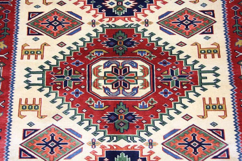 Tappeto afgano - 194 x 146 cm - beige