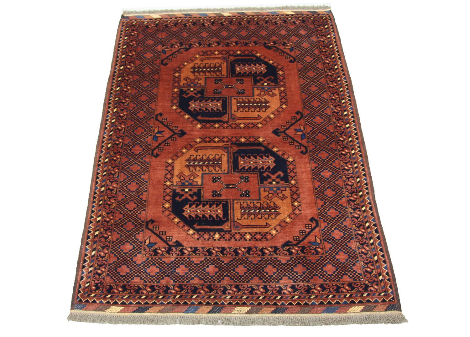 Tappeto afgano - 142 x 104 cm - marrone