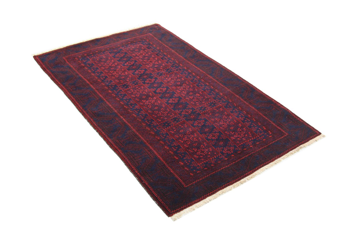 Tappeto afgano - 155 x 100 cm - rosso