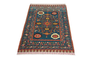 Tappeto afgano - 182 x 123 cm - blu