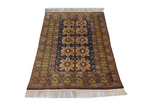 Tappeto afgano - 175 x 108 cm - blu
